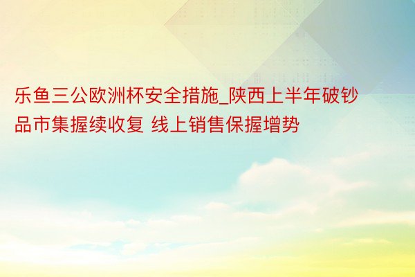 乐鱼三公欧洲杯安全措施_陕西上半年破钞品市集握续收复 线上销售保握增势
