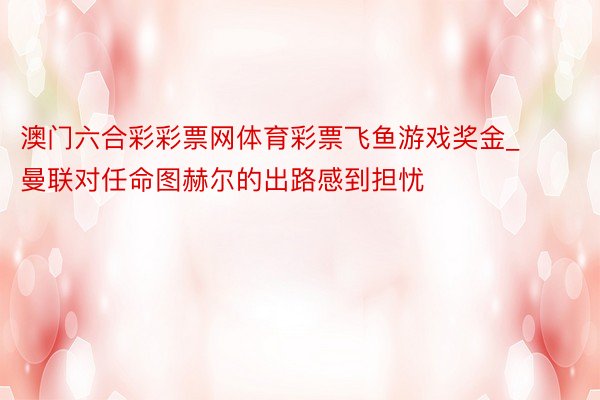 澳门六合彩彩票网体育彩票飞鱼游戏奖金_曼联对任命图赫尔的出路感到担忧